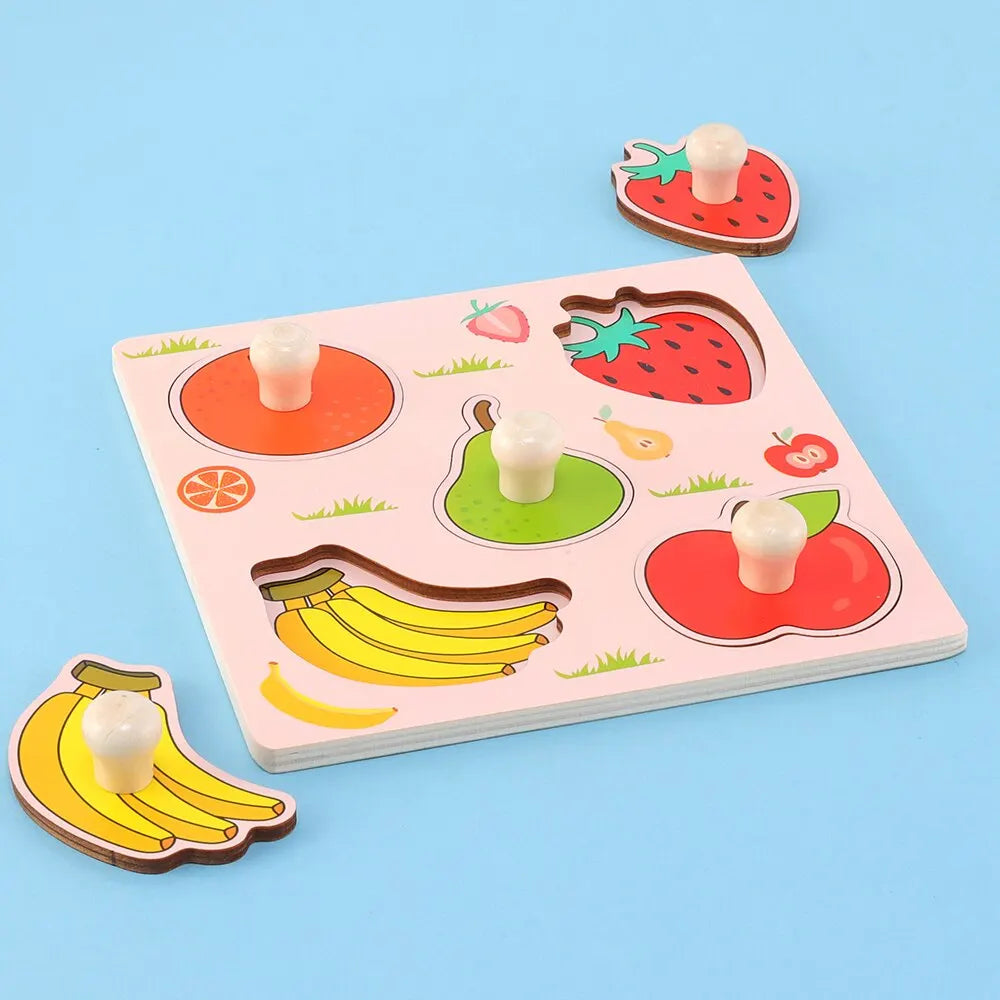 Early Education Fruit Cognitive Fruit Puzzle Toy