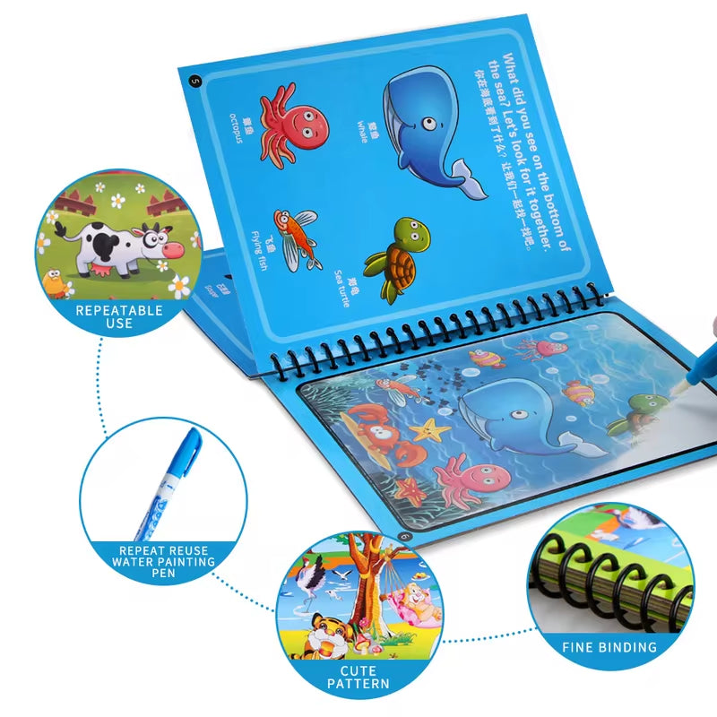 Magic Water Drawing Book