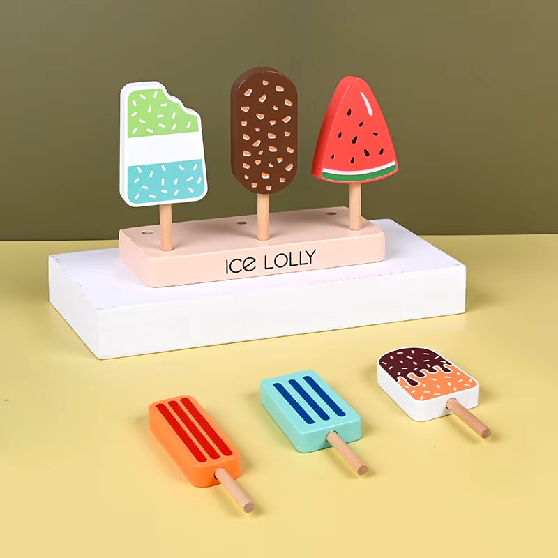 Wooden Ice Lolly Shop Playset