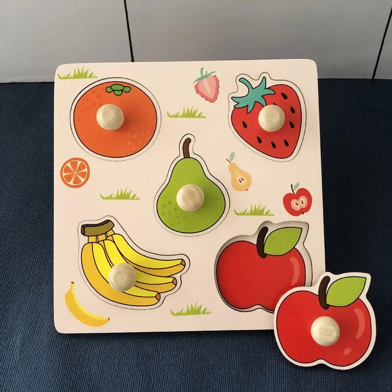 Early Education Fruit Cognitive Fruit Puzzle Toy