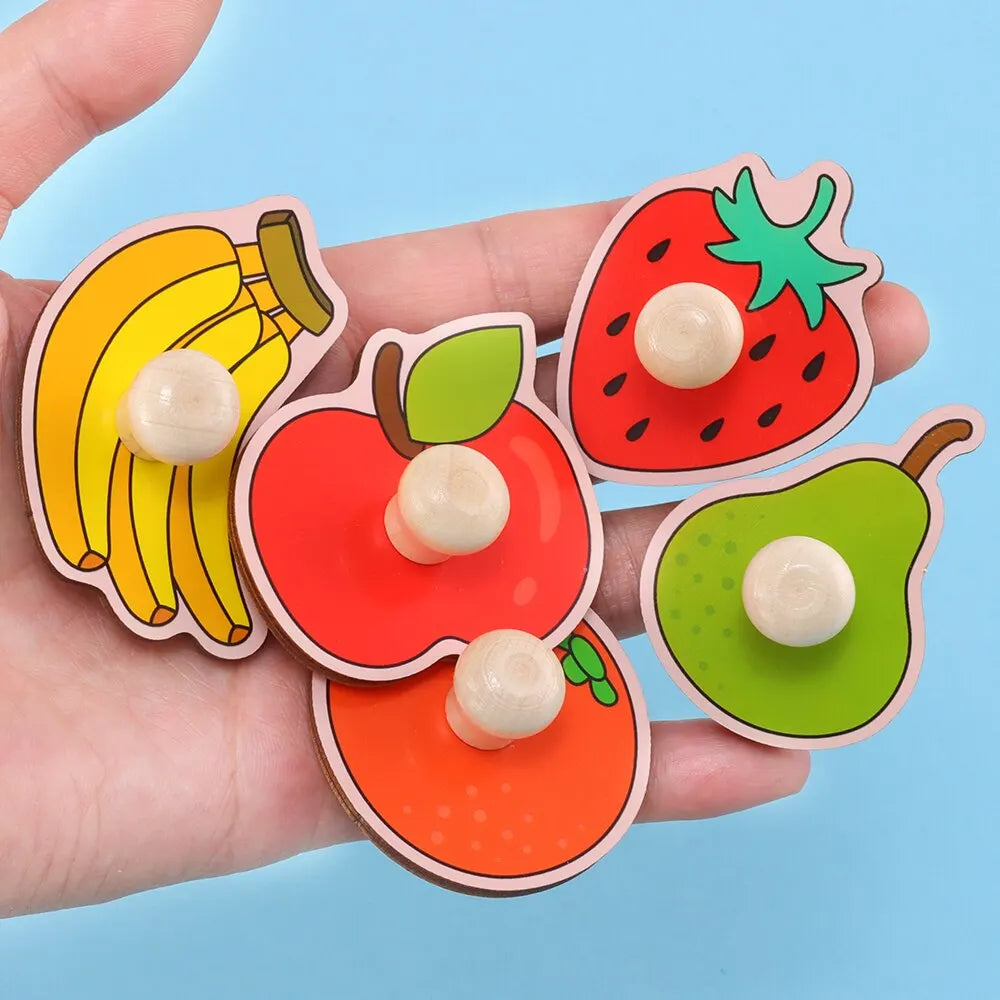 Early Education Fruit Cognitive Fruit Puzzle Toy