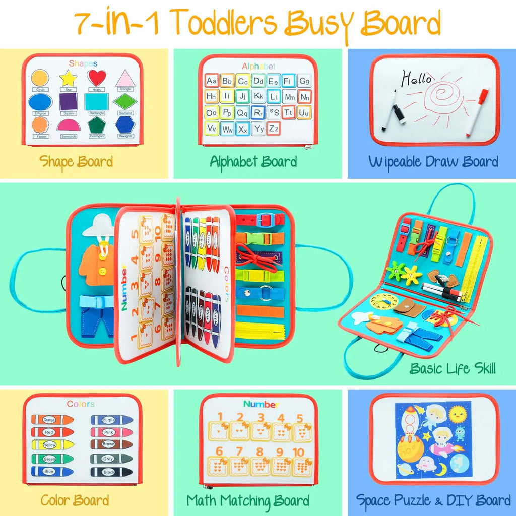 Montessori Busy Board Book