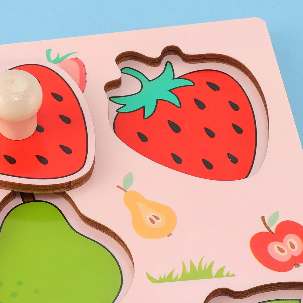 Early Education Fruit Cognitive Fruit Puzzle Toy